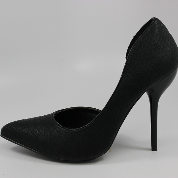 FAHRENHEIT Shoes - FAHRENHEIT SNAKE-SKIN POINTED TOE CUT OUT UPPER